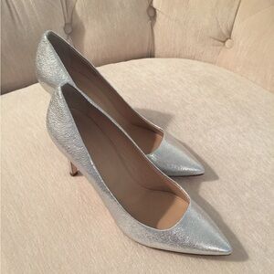 J. Crew Silver Pumps